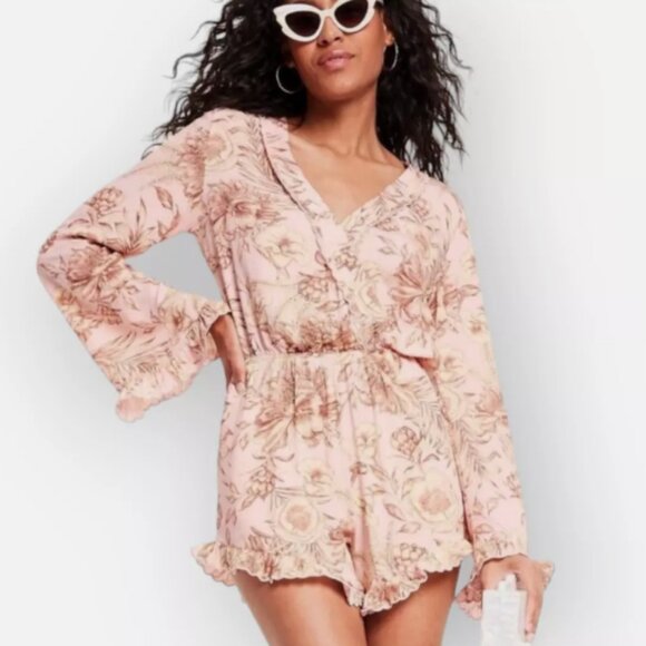 Agua Bendita Floral Pink Romper - Picture 4 of 4